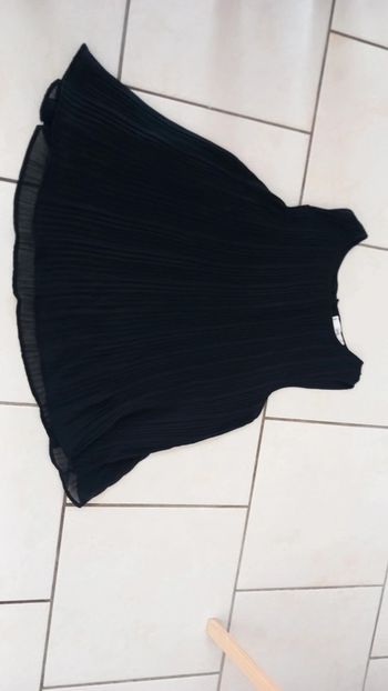 Tunique noire mango sans manches femme taille m.tbe