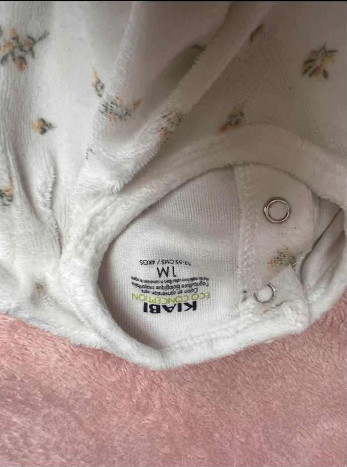 Pyjama velours 1 mois - photo numéro 3