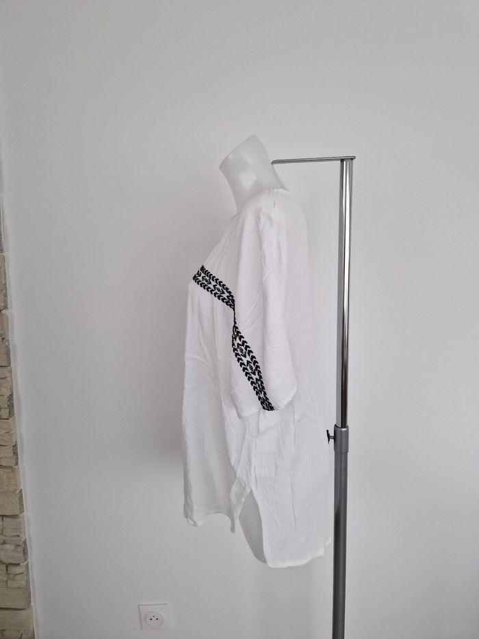 Tunique blanche a motif noir Promod - photo numéro 3