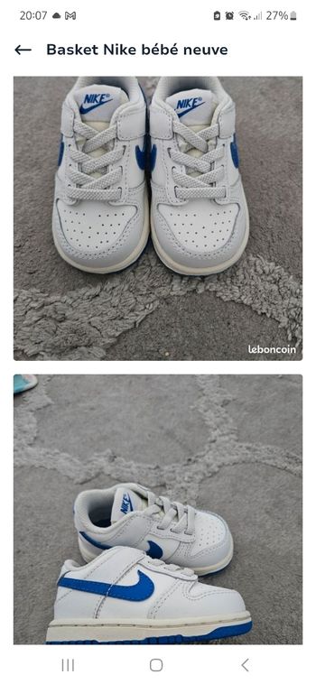 Basket bébé nike neuve