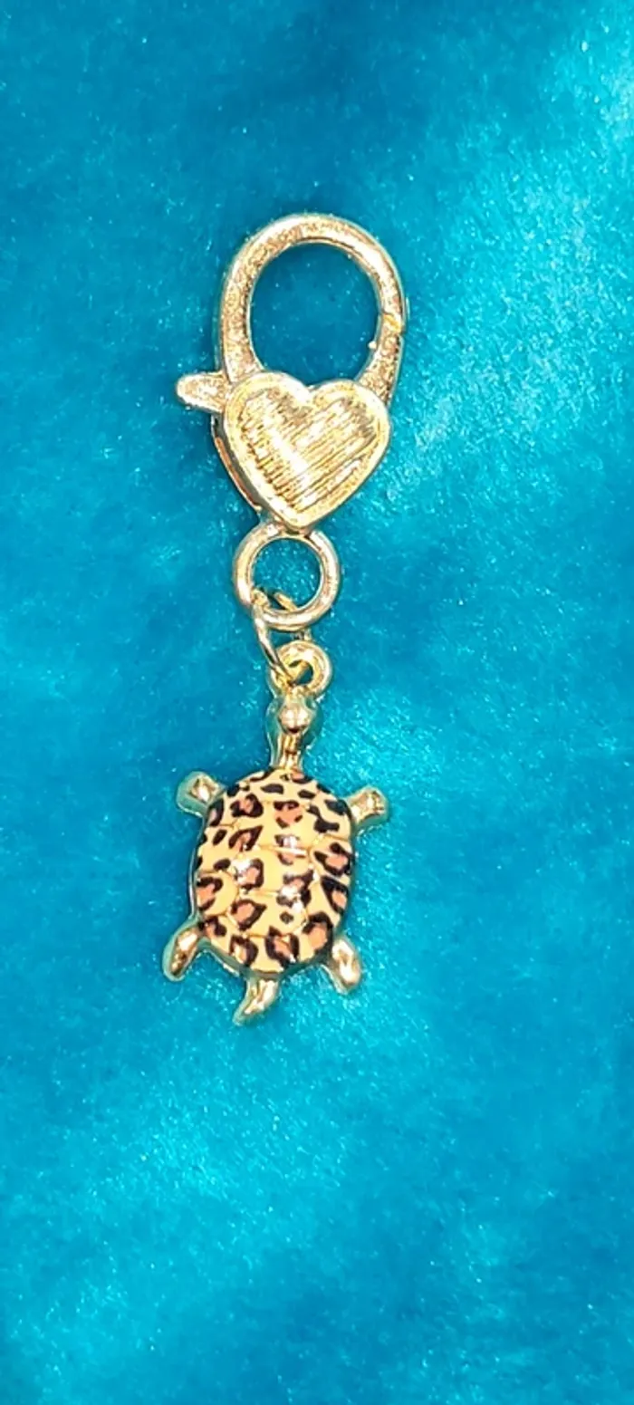 Porte-clés tortue léopard
