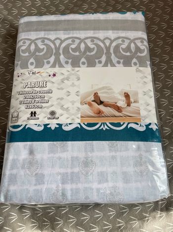 Housse de couette 3 personnes coton