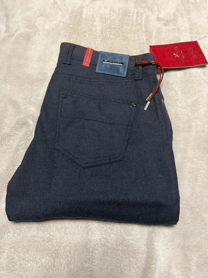 Tramarossa - Jean en laine, coupe droite, Bleu foncé, taille 36
