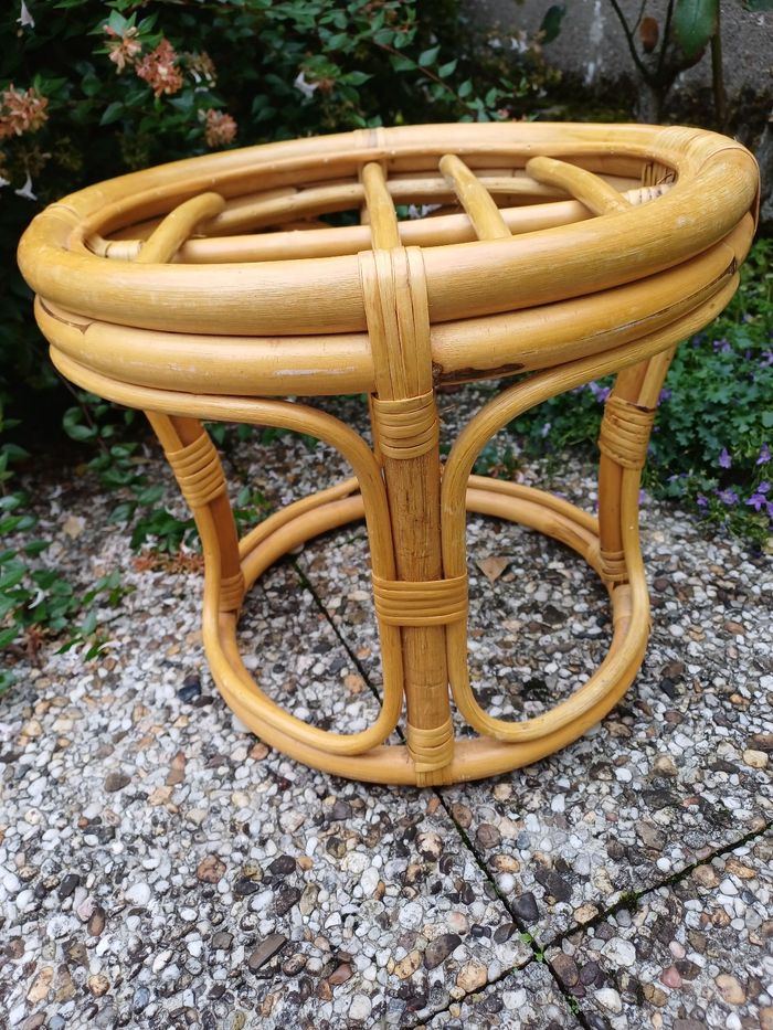 Pouf en rotin - photo numéro 3