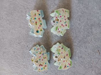 barrettes pince chiens avec strass brillant lot de 4 neuves