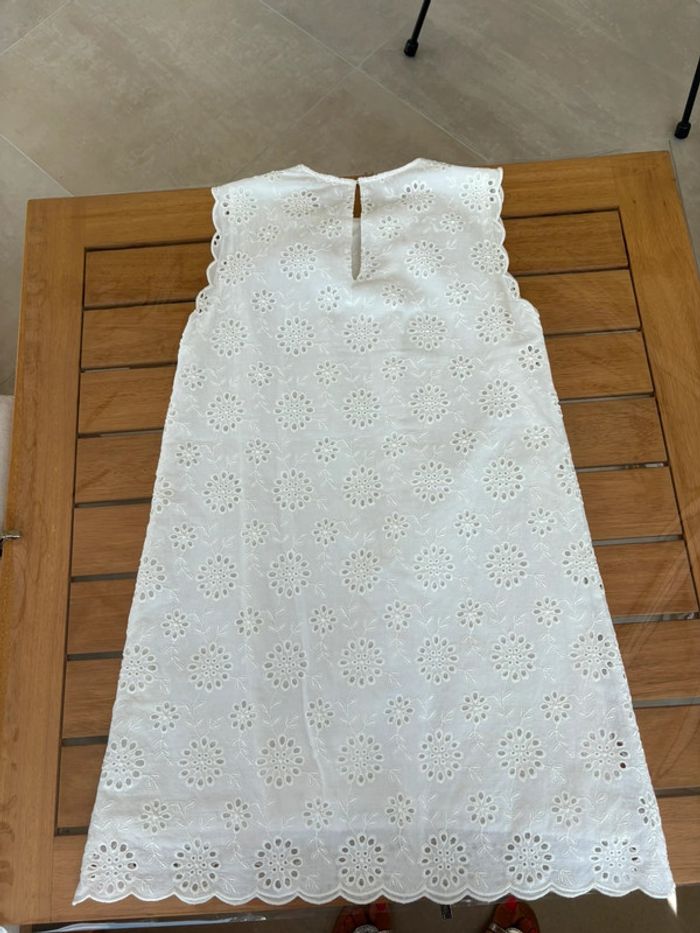 Robe blanche broderie anglaise Camaïeu XS - photo numéro 4