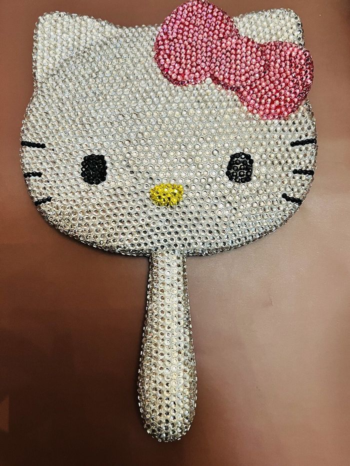 Miroir à main en cristal Swarovski Sanrio Hello Kitty - photo numéro 4