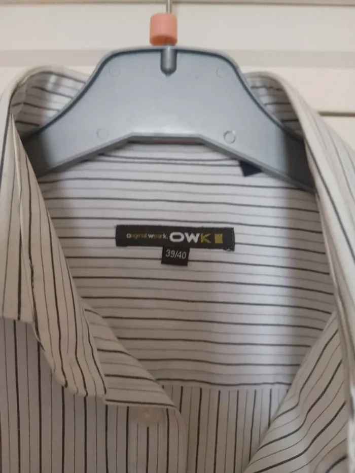 Chemise blanche rayé taille 39-40 (M) - photo numéro 5