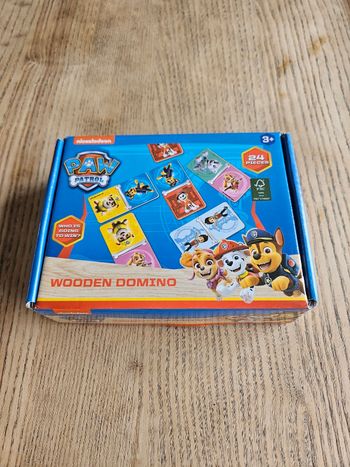 Jeu de dominos en bois Patpatrouille