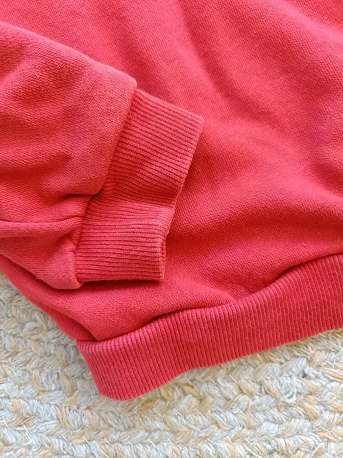 Sweat à capuche rouge Adidas 2-3A - photo numéro 3