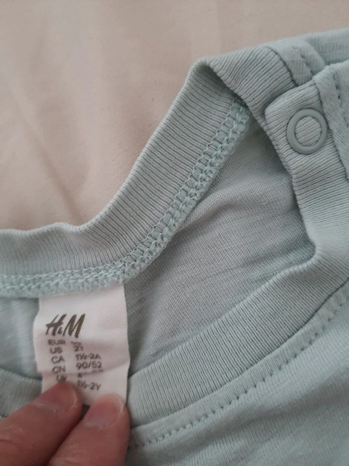 T shirt coton été bébé enfant garçon 92cm 1an et demi- 2 ans- h&mn - photo numéro 2