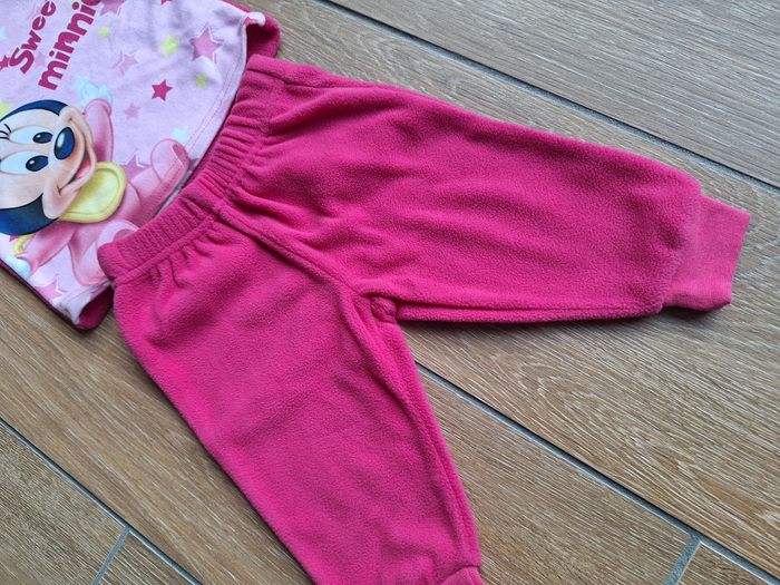 Ensemble/pyjamas rose Minnie polaire 6 mois (67cm) Disney baby - photo numéro 6