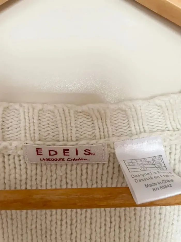 Robe pull blanche edeis - photo numéro 3