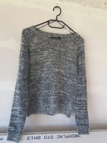 pull doux gris