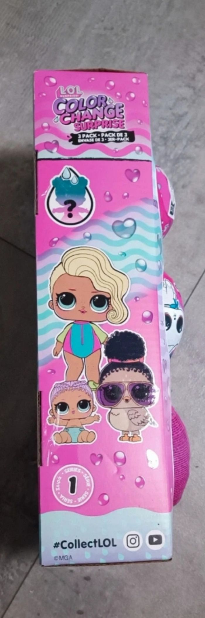 Pack de 3 mini poupées L.O.L surprise color change - photo numéro 2