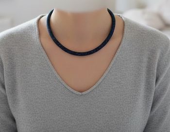 Magnifique et Chic Bijou Swarovski 2-en-1 ! Bracelet et collier ras du cou