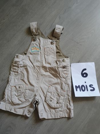 Salopette short 6mois garçon