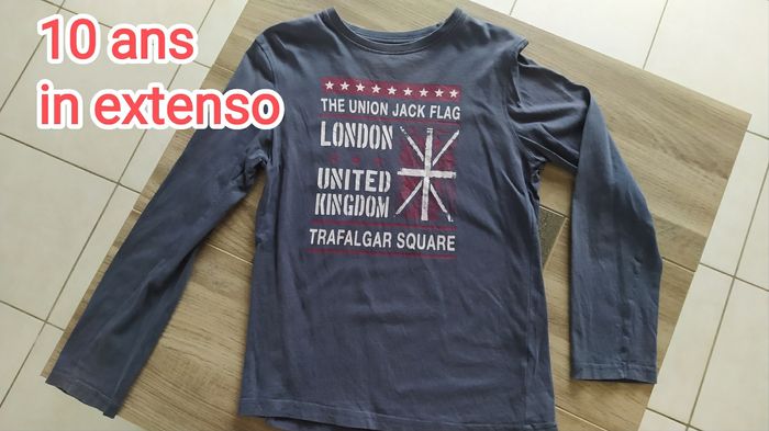 Tee-shirt manches longues 10 ans in extenso