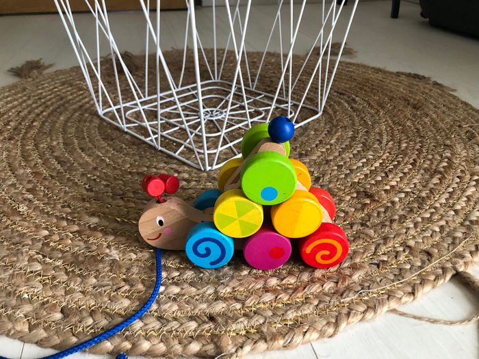 Chenille en bois à tirer - photo numéro 5