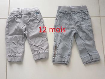 2 pantalons 12 mois