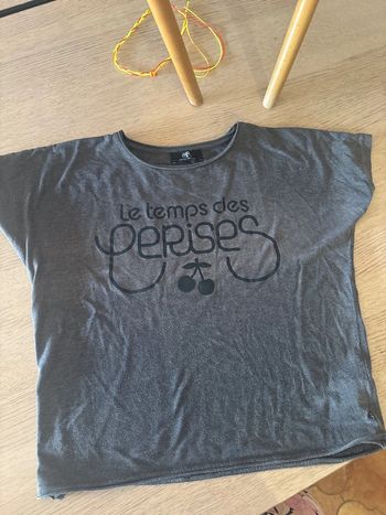 T shirt effet used Le Temps des Cerises XS