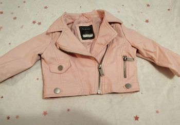 Veste en cuir rose Primark 74 Cm