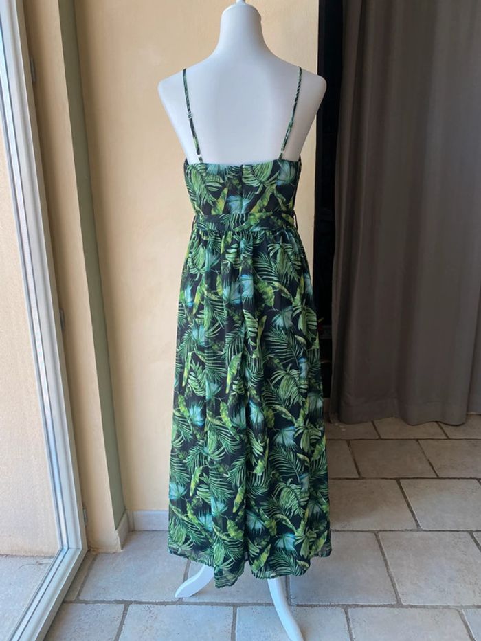 Robe longue verte à feuilles Trendyol 38 - photo numéro 4