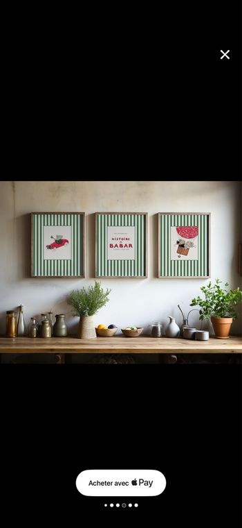 Lot de 3 affiche déco