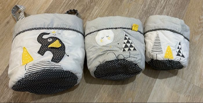 Lot 3 panières gigogne babyfan Sauthon