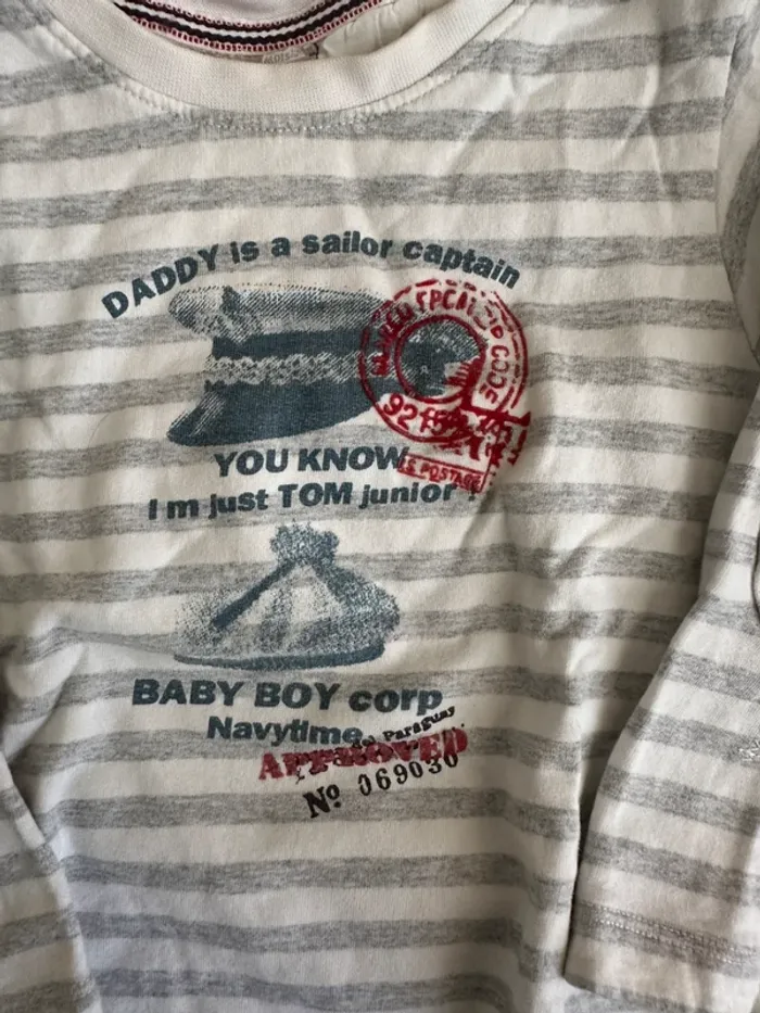 Teeshirt épais manches longues 2 ans du pareil au même - photo numéro 2