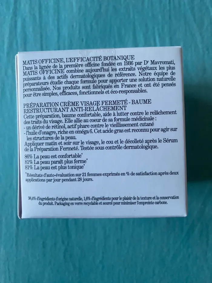 Matis officine préparation fermeté - photo numéro 6