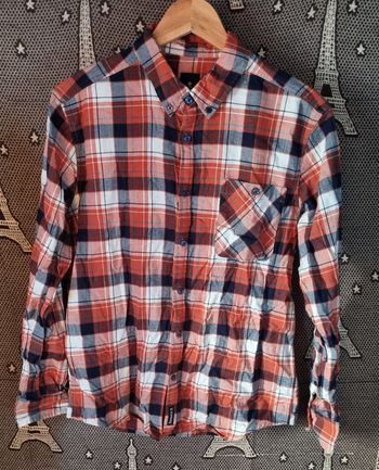 Chemise à carreaux manches longues taille S comme neuf