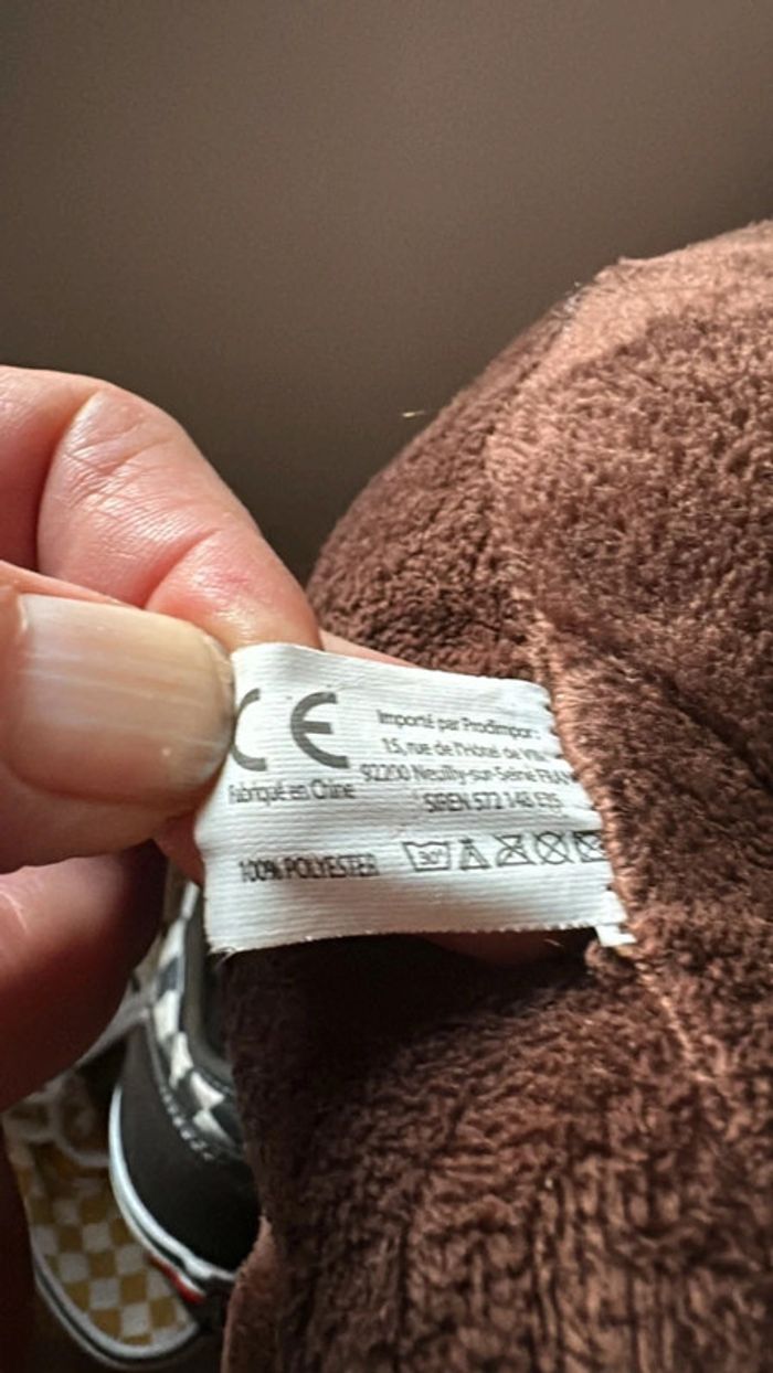 Jolie peluche ours marron - photo numéro 4