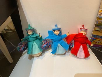 Peluche rare fée la belle au bois dormant 