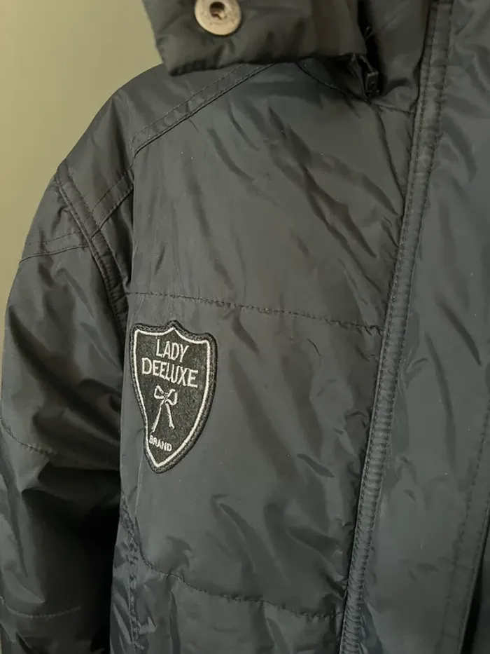 Manteau hiver noir Lady de luxe - photo numéro 4
