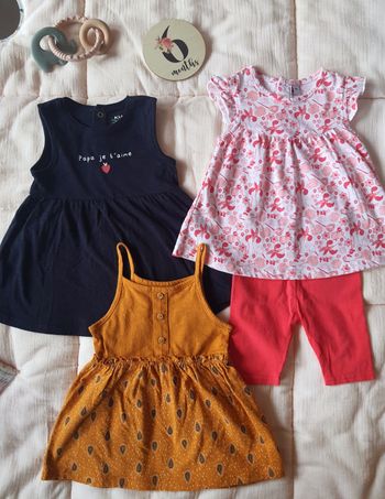 Lot 3 robes été kiabi