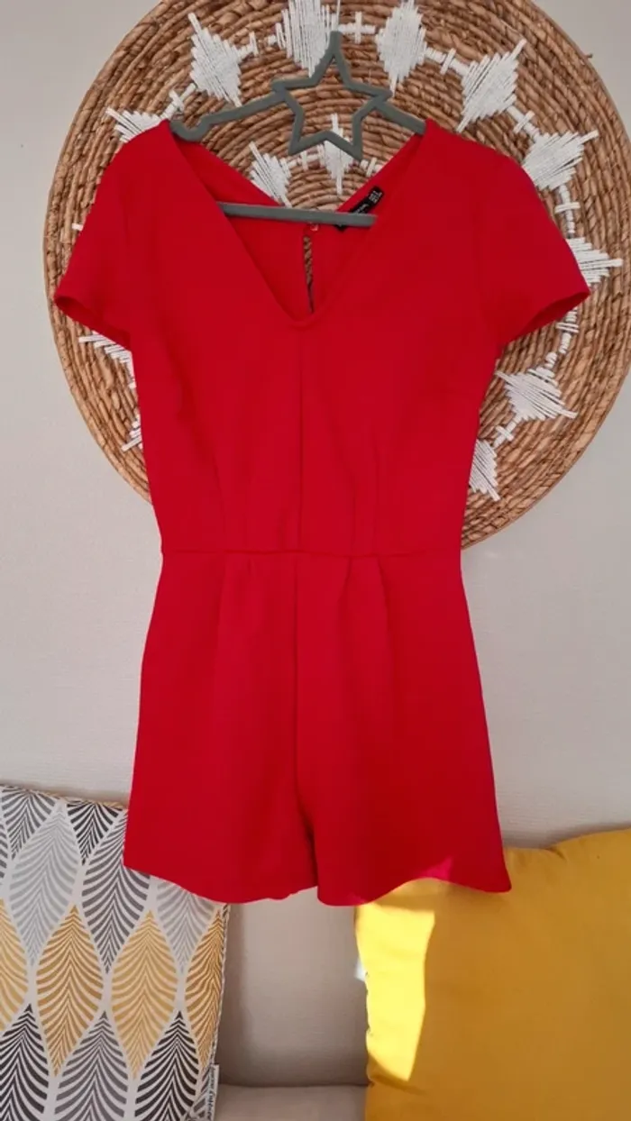 Combi short rouge