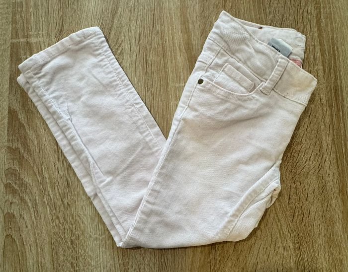 Pantalon velour rose pale Cyrillus