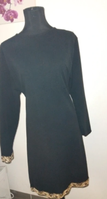 Robe mini noire à strass - Parfaite pour soirées