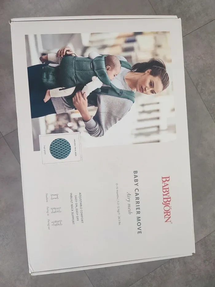 Porte bébé Move Babybjörn Vert Sauge - photo numéro 7