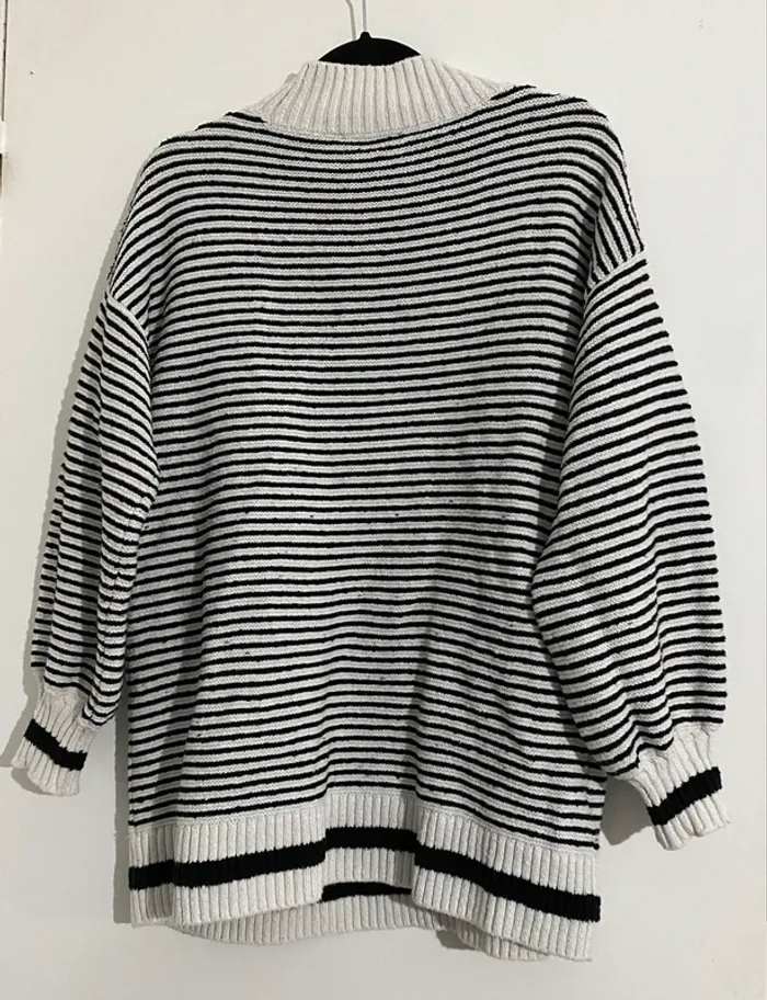 Pull Long Rayé Mango - photo numéro 5