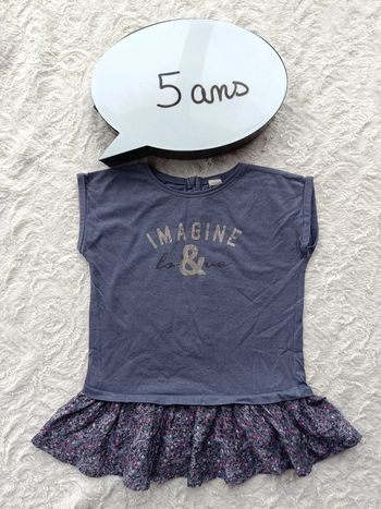Robe courte manches courtes Fille 5 ans Imagine & Love Tao