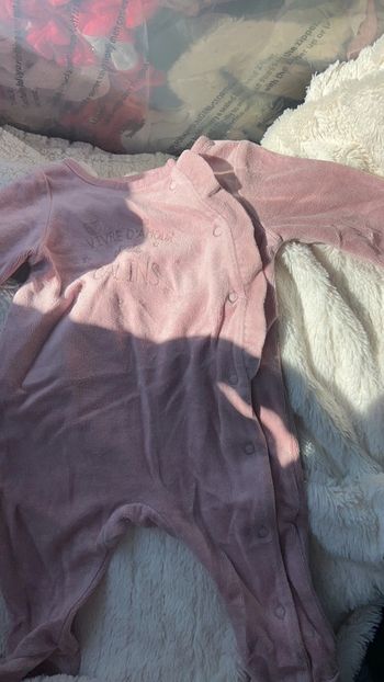Pyjama velours 3 mois tao