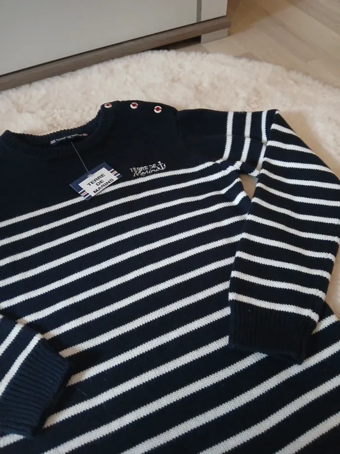 pull garçon 8 ans terre de marins - photo numéro 2