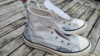 Baskets hautes Converse blanche semelle compensée 39
