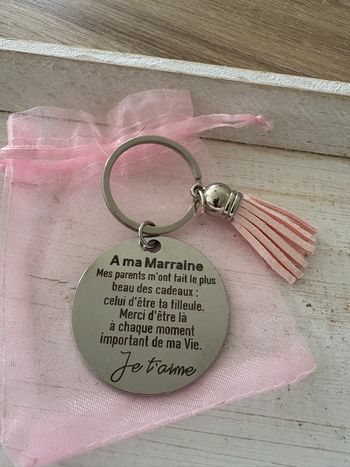 Porte clés large médaille