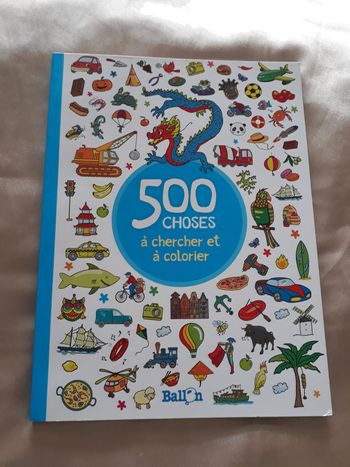 Livre 500 choses à chercher et à colorier