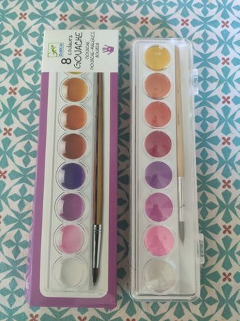 Djeco 8 couleurs gouache neuf