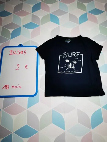 D4515 - tee-shirt garçon 18 mois