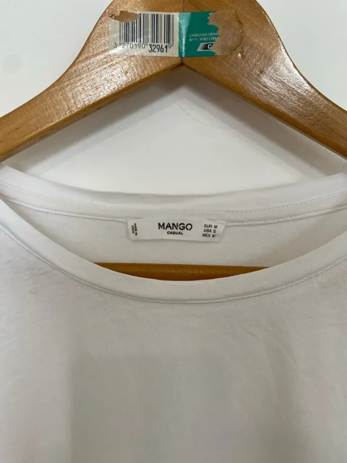 Tee Shirt blanc Mango M - photo numéro 2